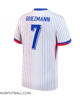 Billige Fotballdrakt Frankrike Antoine Griezmann #7 Replika Bortedrakt EM 2024 Kortermet